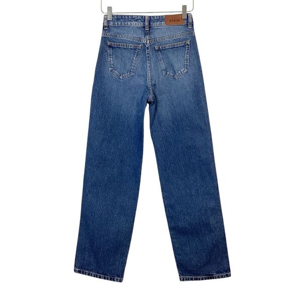 SEZANE NWT Size US 0 FR 32 L’iconique Droit Jeans Blue Denim High Rise Pants S24 - Picture 7 of 13
